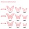 SAOROPEB 3D Butterfly Wall Decor, 72Pcs 3 Sizes 3 Styles, Removable Stickers Wall Decor Room Mural for Party Cake Decoration Metallic Fridge Sticker Kids Bedroom Nursery Classroom Wedding Decor DIY